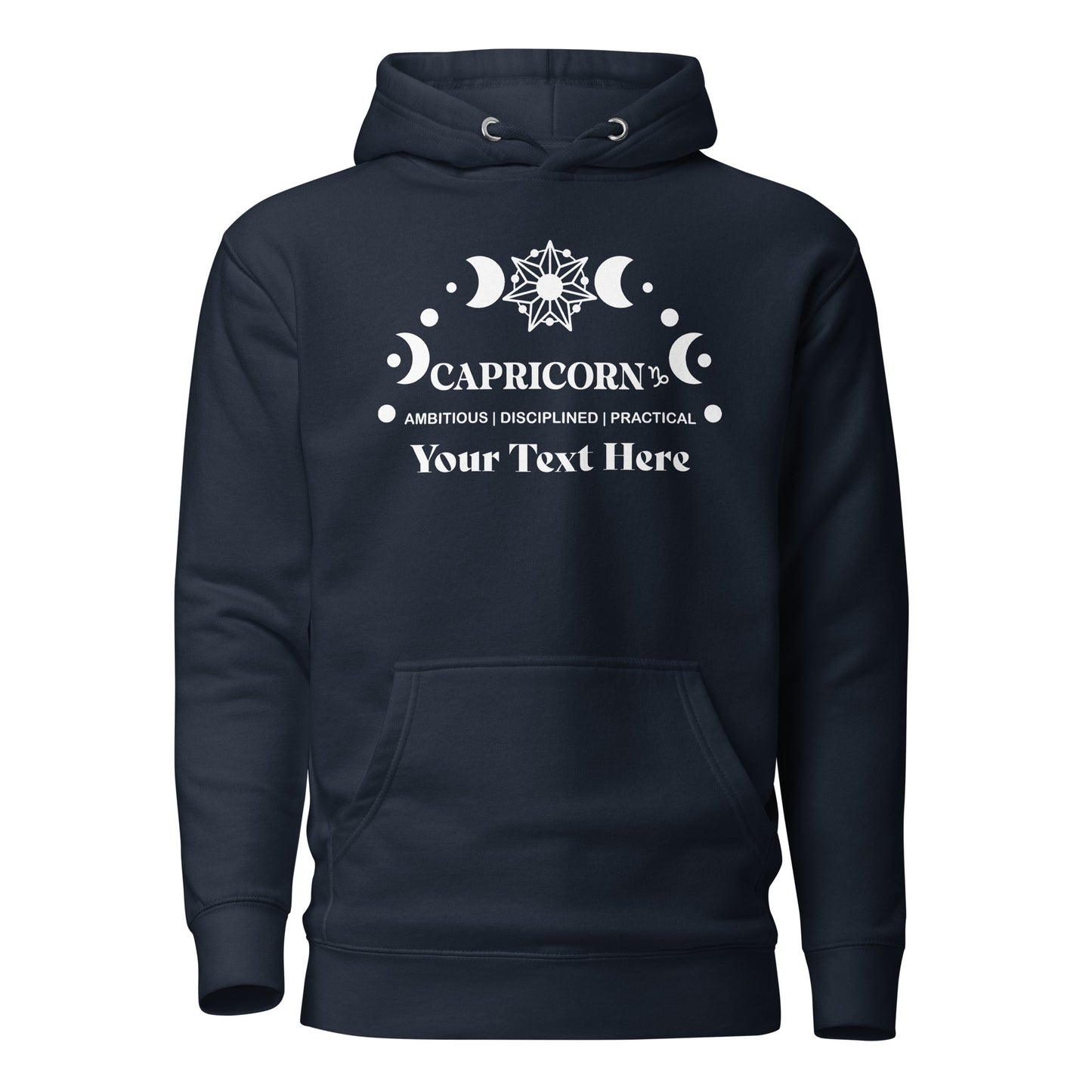 Capricorn Zodiac Sign Attributes Unisex Hoodie