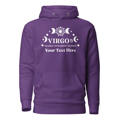 Virgo Zodiac Sign Attributes Unisex Hoodie