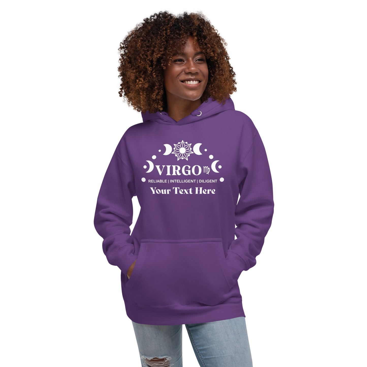 Virgo Zodiac Sign Attributes Unisex Hoodie