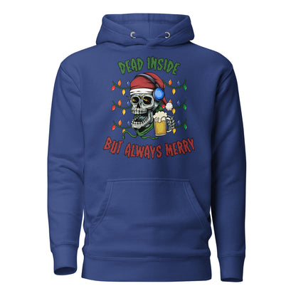 Dead Inside But Always Merry Adult Unisex Hoodie Sweater