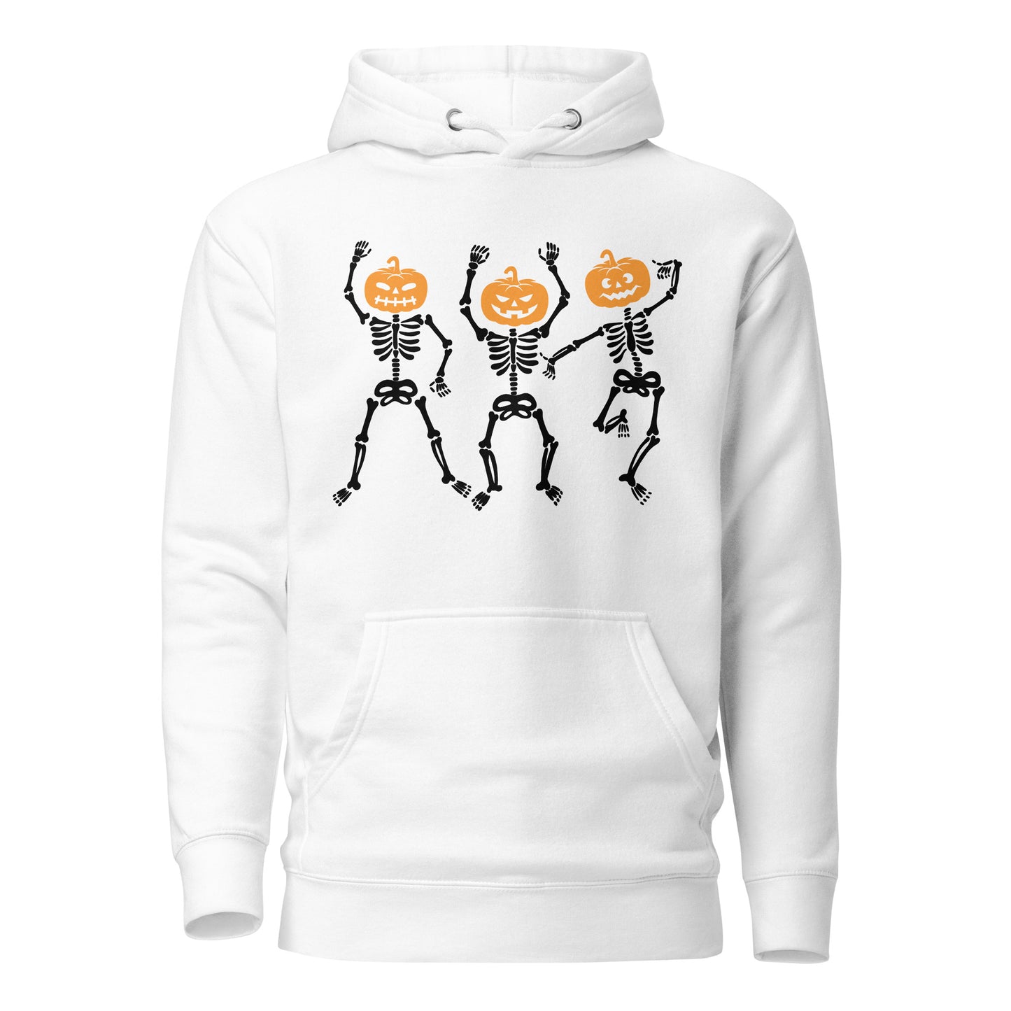 Dancing Skeleton Pumpkin Heads Unisex Hoodie