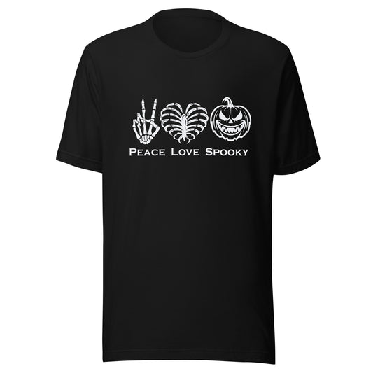 Peace Love Spooky Pumpkin Unisex t-shirt