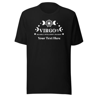 Virgo Zodiac Sign Attributes Unisex t-shirt