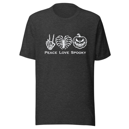 Peace Love Spooky Pumpkin Unisex t-shirt