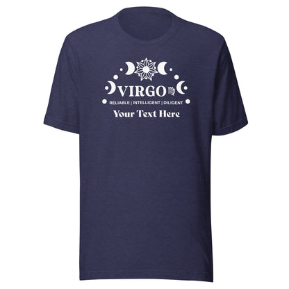 Virgo Zodiac Sign Attributes Unisex t-shirt