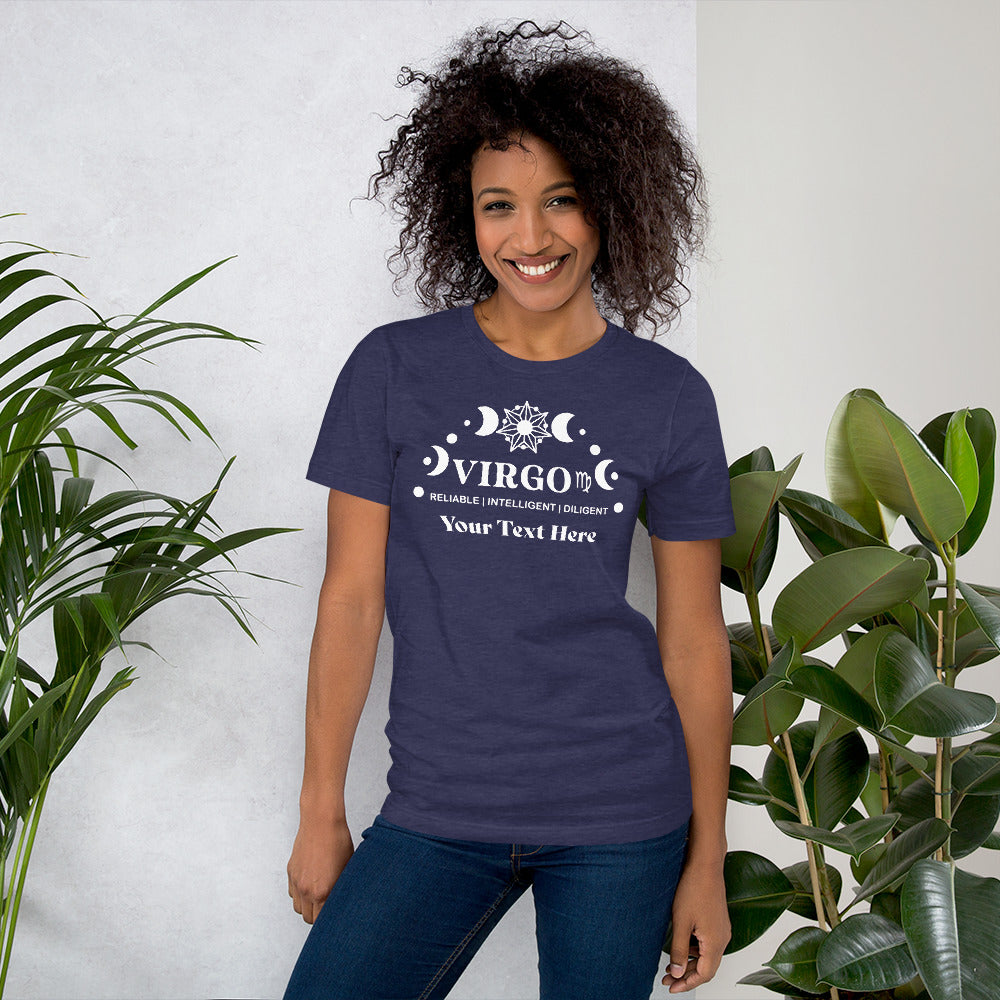 Virgo Zodiac Sign Attributes Unisex t-shirt