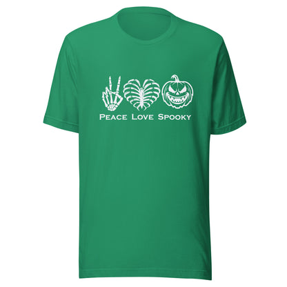 Peace Love Spooky Pumpkin Unisex t-shirt