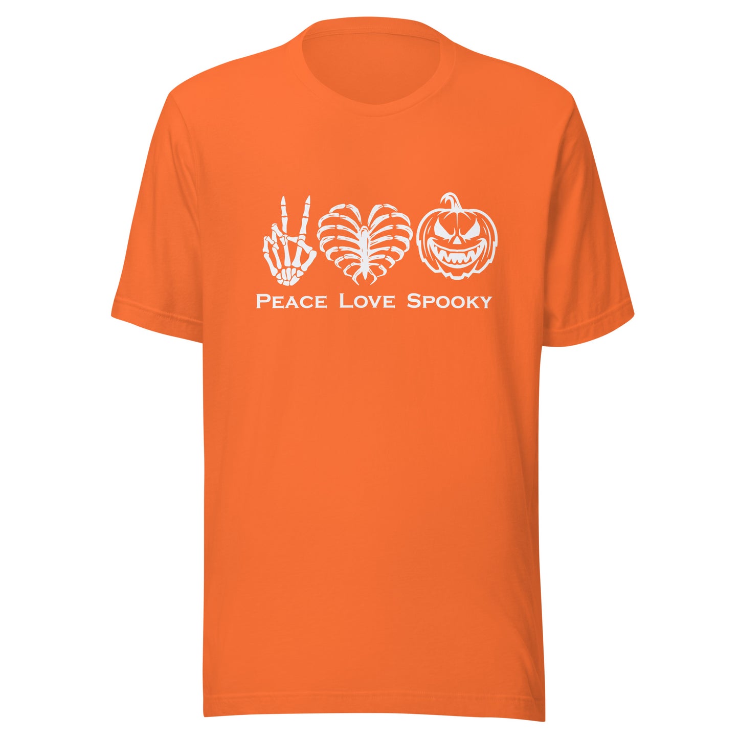 Peace Love Spooky Pumpkin Unisex t-shirt