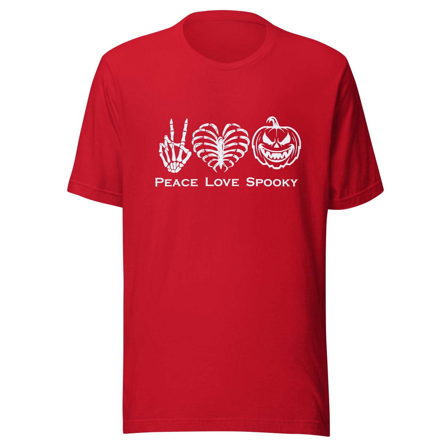 Peace Love Spooky Pumpkin Unisex t-shirt