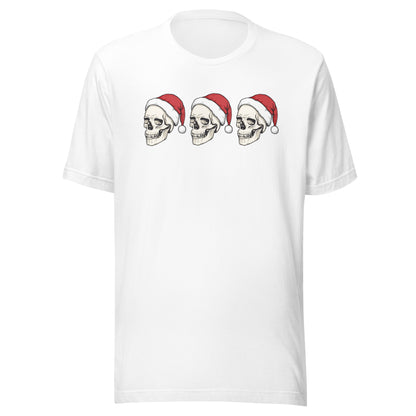 Christmas Skulls Personalized Adult Unisex T-Shirt