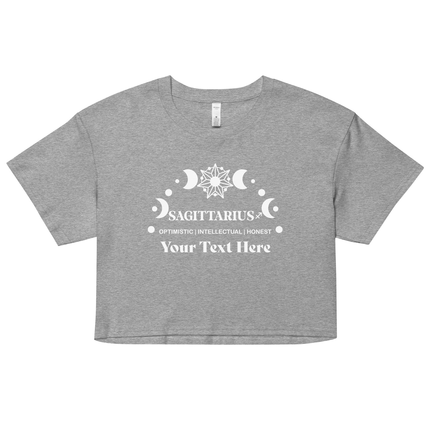 Sagittarius Zodiac Sign Attributes Women’s crop top