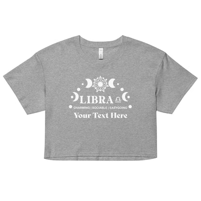 Libra Zodiac Sign Attributes Women’s crop top