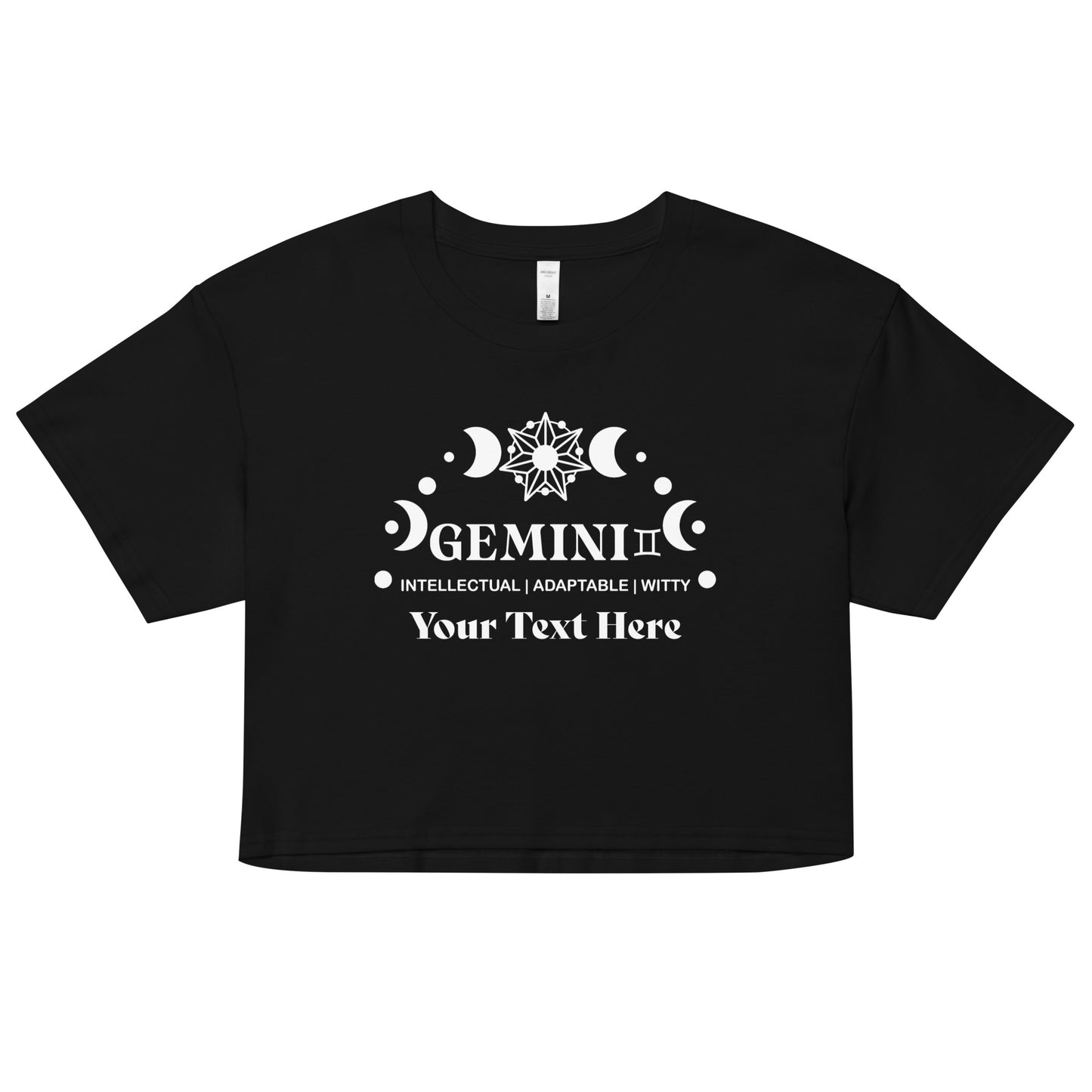 Gemini Zodiac Sign Attributes Women’s crop top