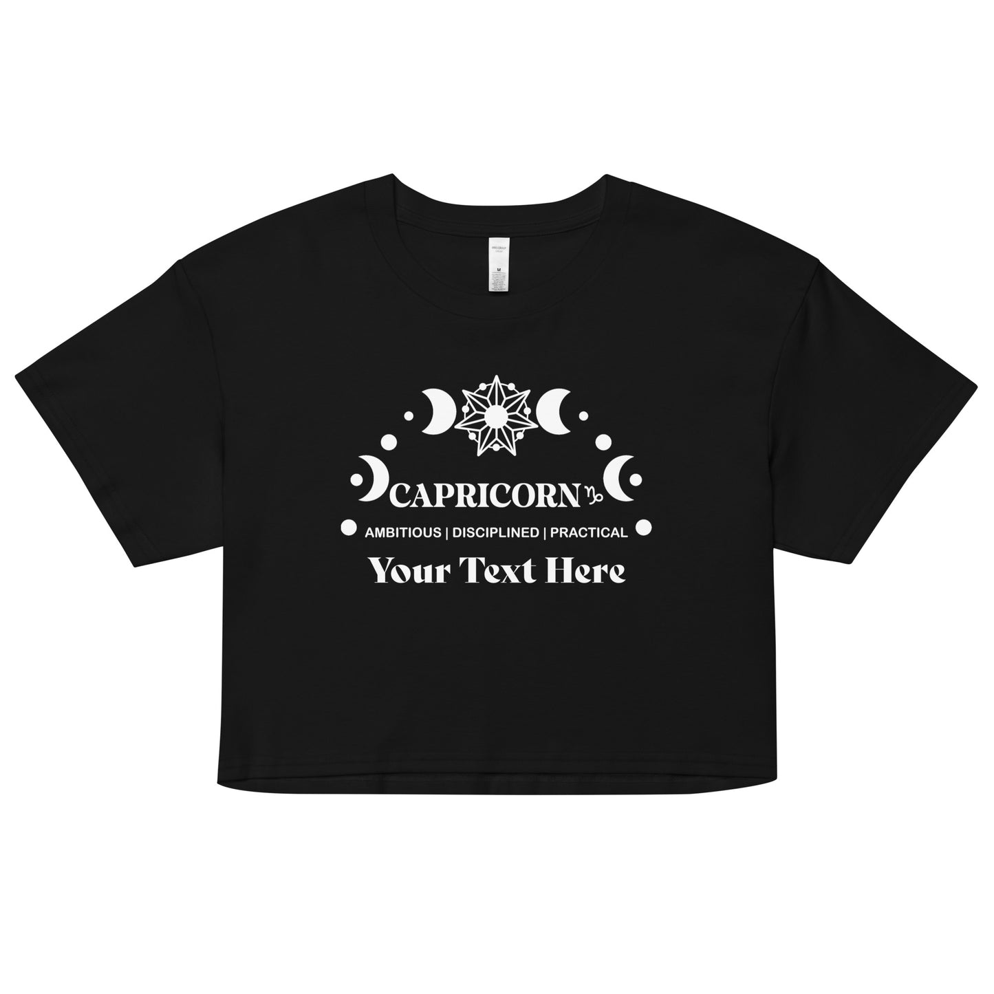 Capricorn Zodiac Sign Attributes Women’s crop top