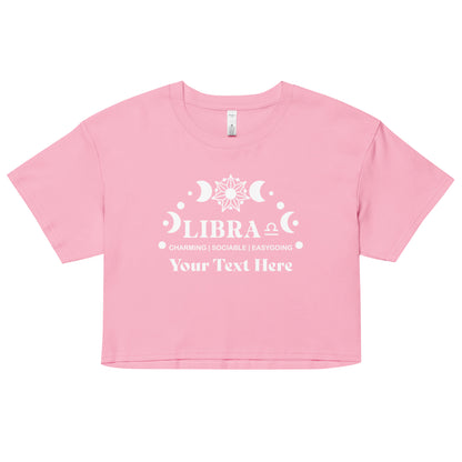 Libra Zodiac Sign Attributes Women’s crop top