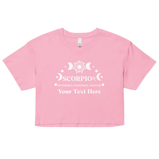 Scorpio Zodiac Sign Attributes Women’s crop top