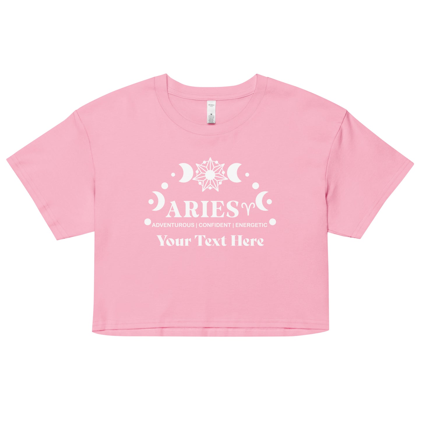 Aries Zodiac Sign Attributes Women’s crop top