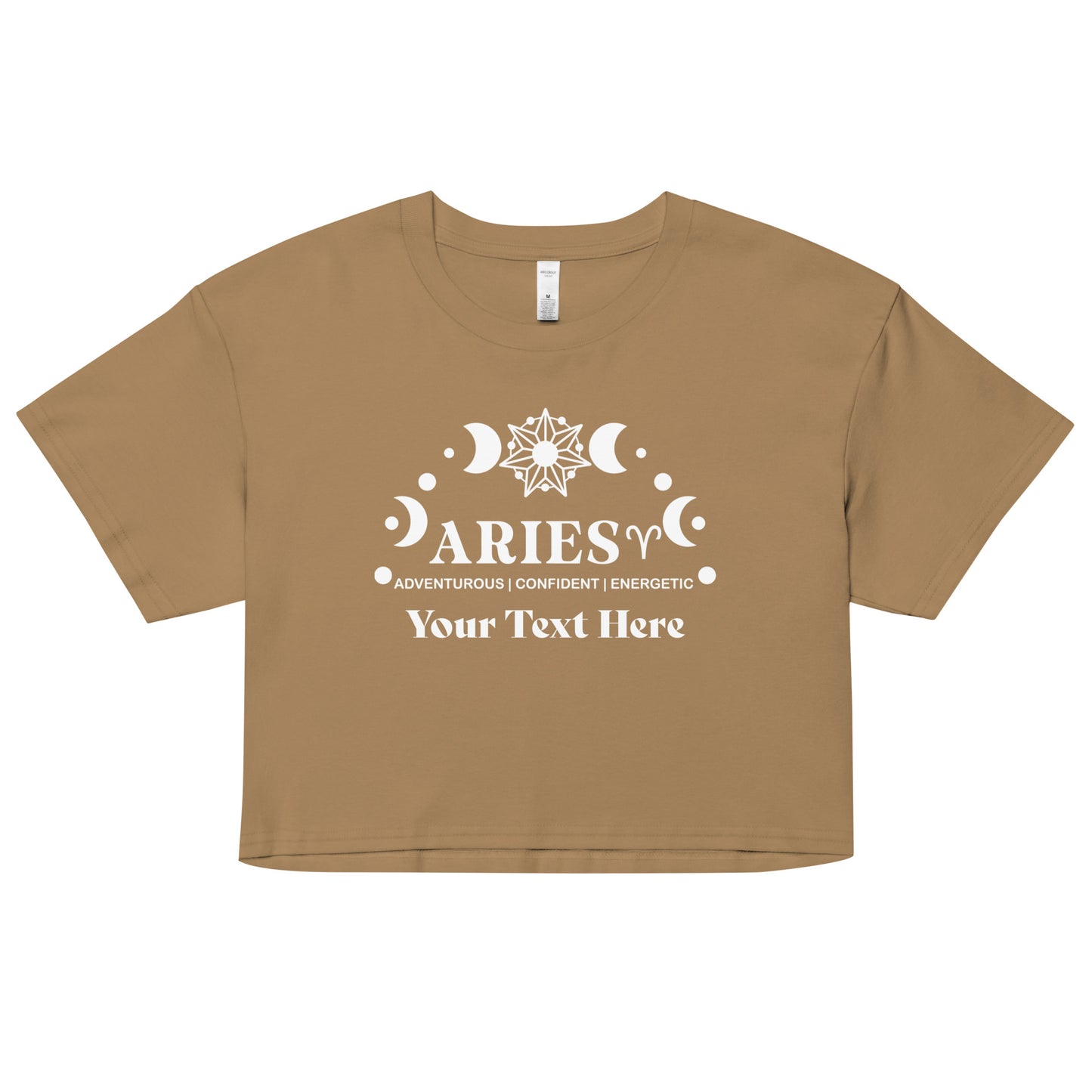 Aries Zodiac Sign Attributes Women’s crop top