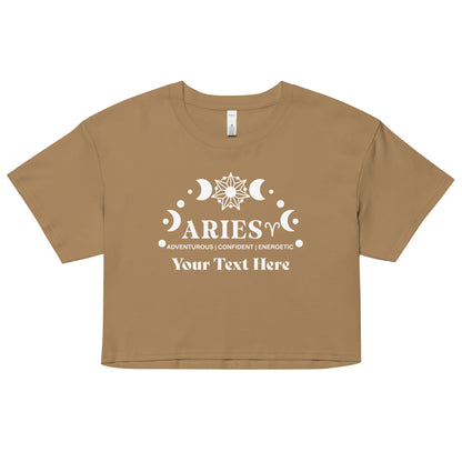 Aries Zodiac Sign Attributes Women’s crop top