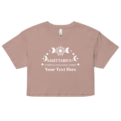 Sagittarius Zodiac Sign Attributes Women’s crop top