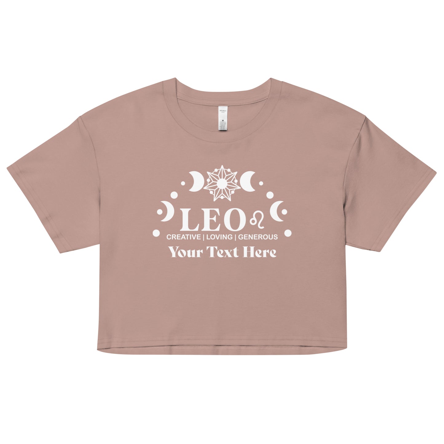 Leo Zodiac Sign Attributes Women’s crop top