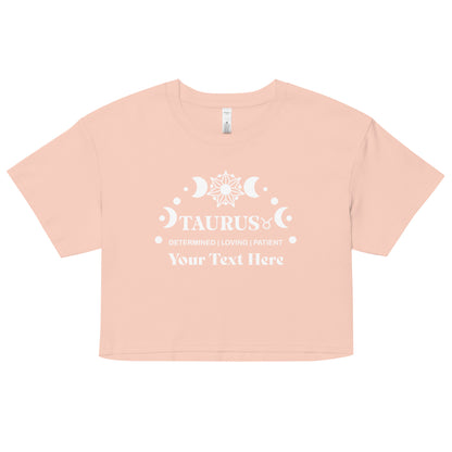 Taurus Zodiac Sign Attributes Women’s crop top