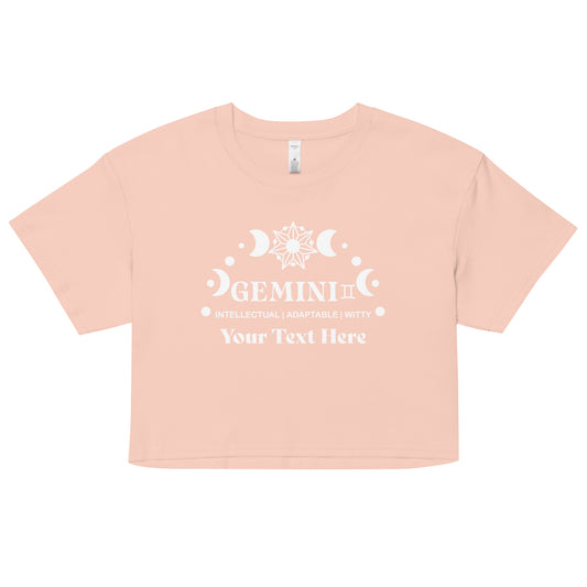 Gemini Zodiac Sign Attributes Women’s crop top