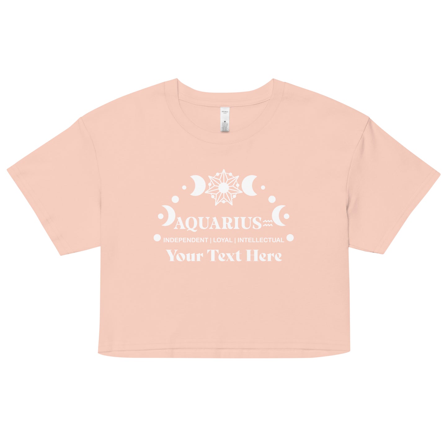 Aquarius Zodiac Sign Attributes Women’s crop top