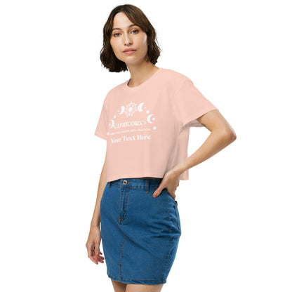 Capricorn Zodiac Sign Attributes Women’s crop top