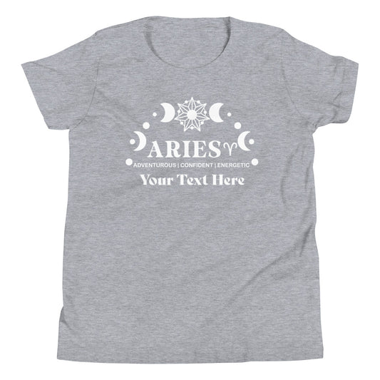 Aries Zodiac Sign Attributes Youth Short Sleeve T-Shirt