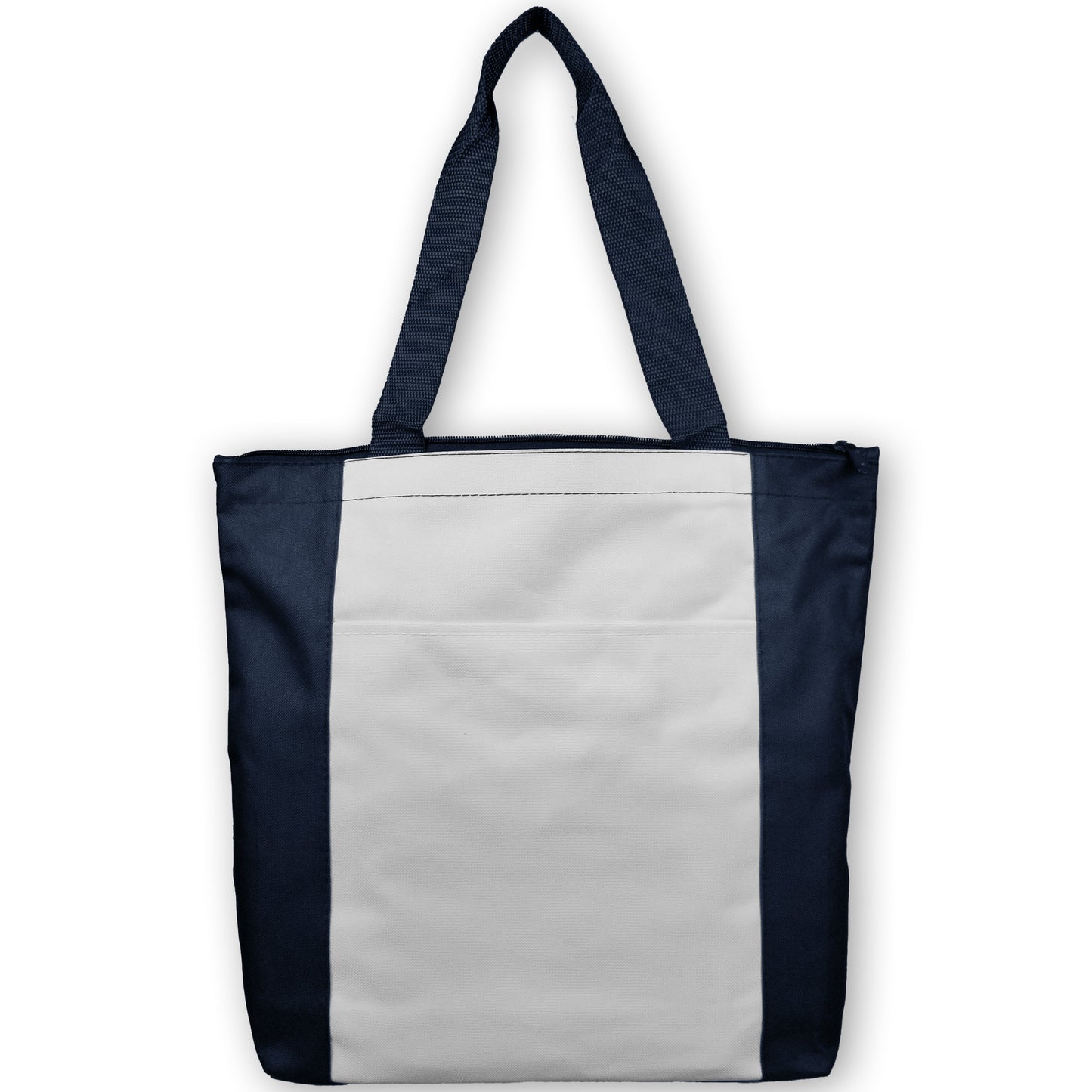 Large Zippered Shoulder Tote Bag